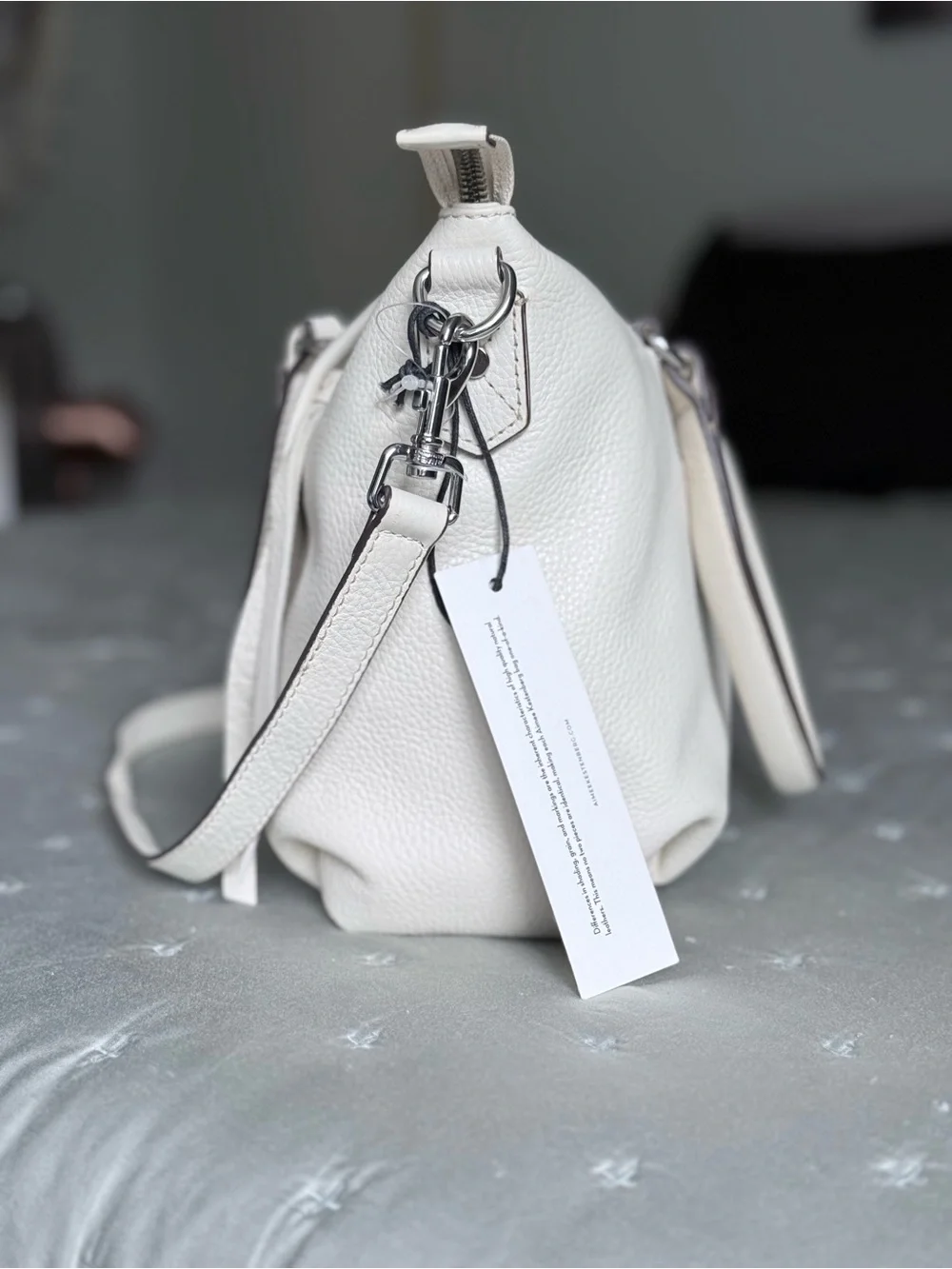 Aimee Kestenberg Leather Amsterdam Clay Satchel Shoulder Crossbody Bag